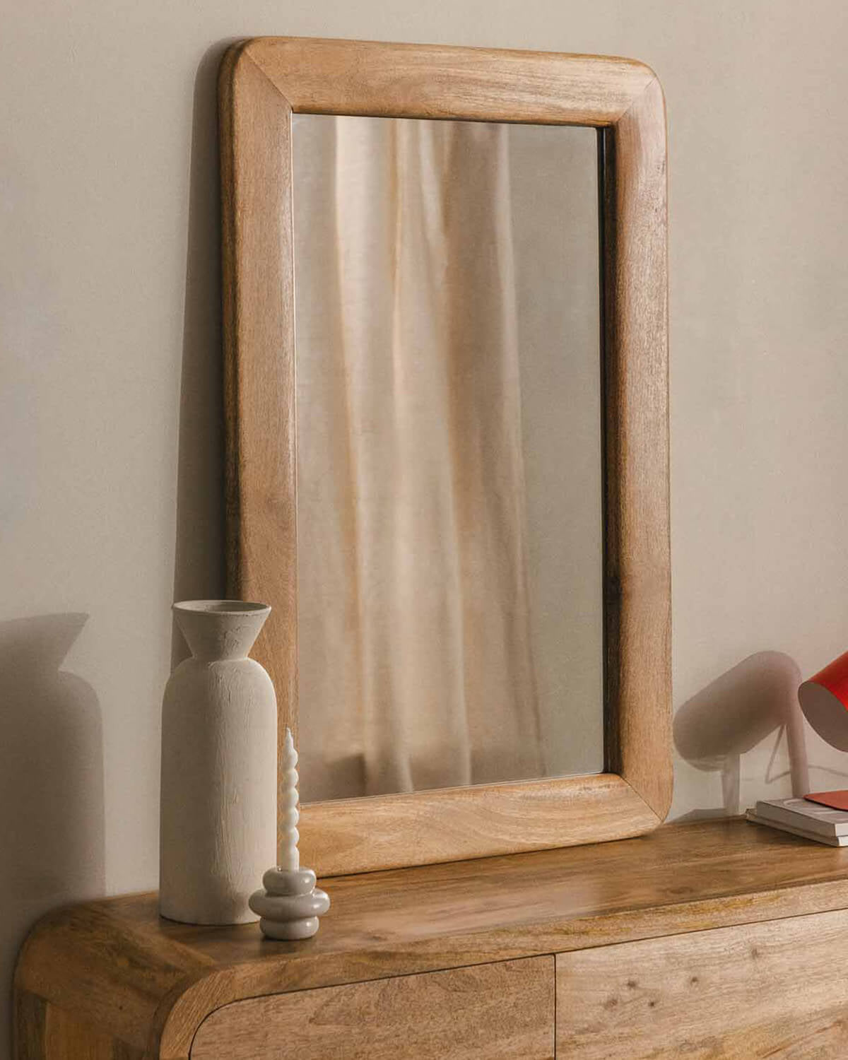 Reichel mango wood wall mirror 110x70 cm