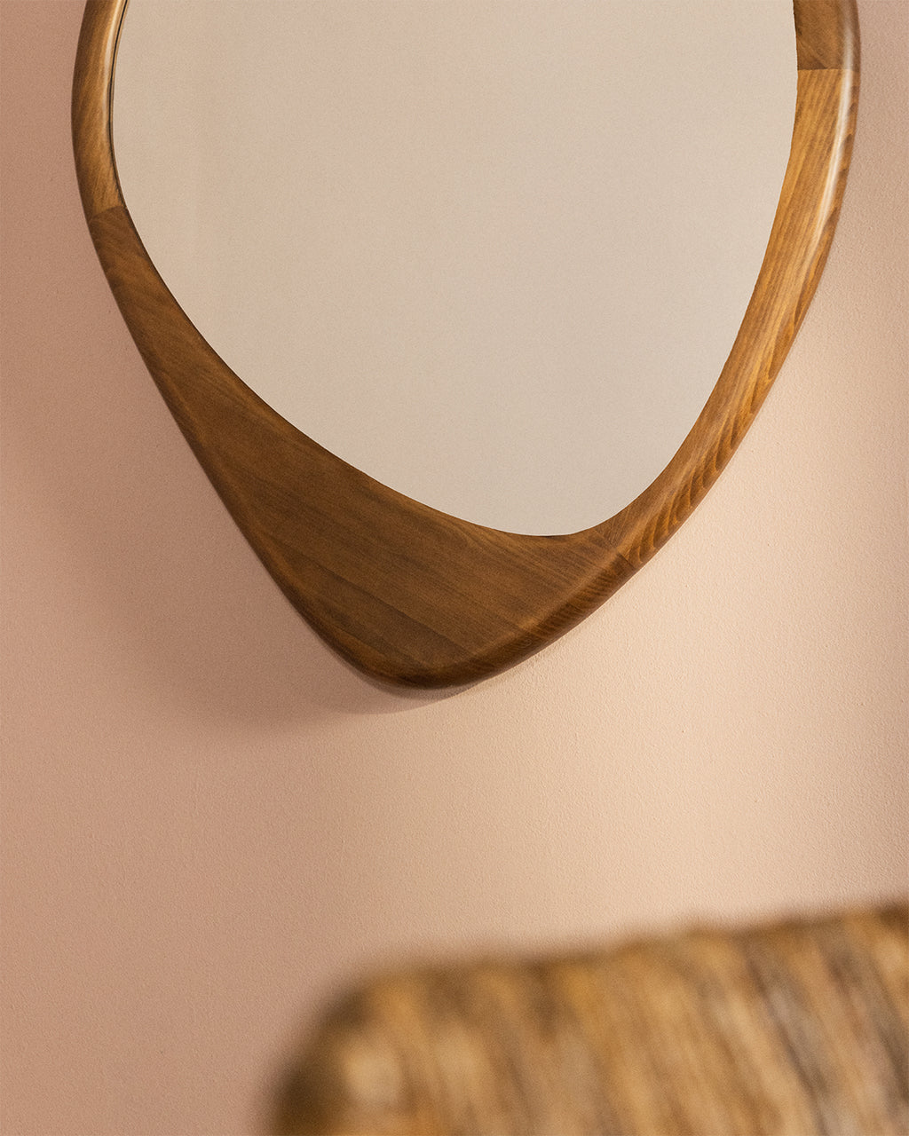 Wall mirror 107x75 cm in pine wood Iker