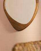 Wall mirror 107x75 cm in pine wood Iker