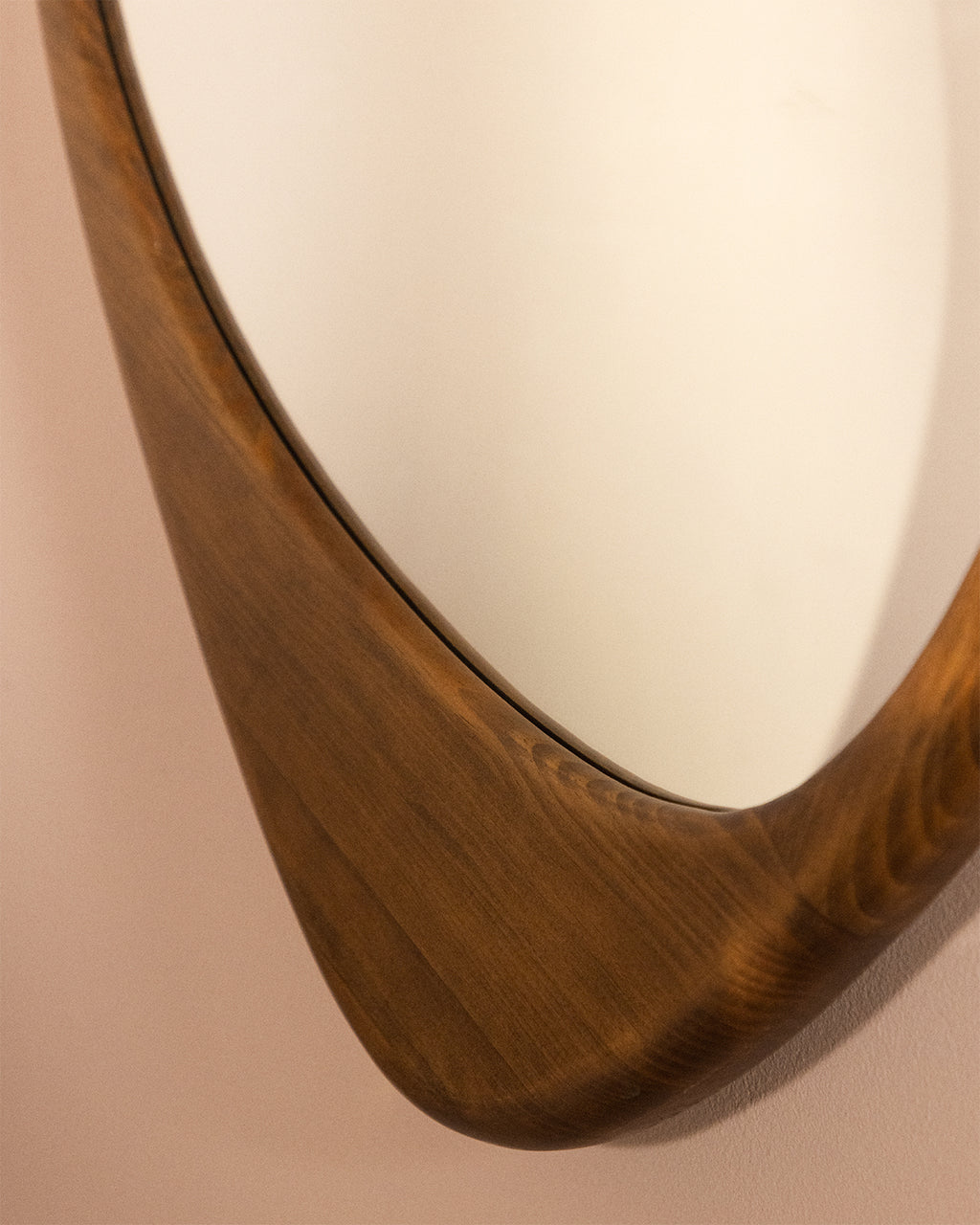 Wall mirror 107x75 cm in pine wood Iker