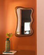 Vahid pine wood wall mirror 80x50 cm