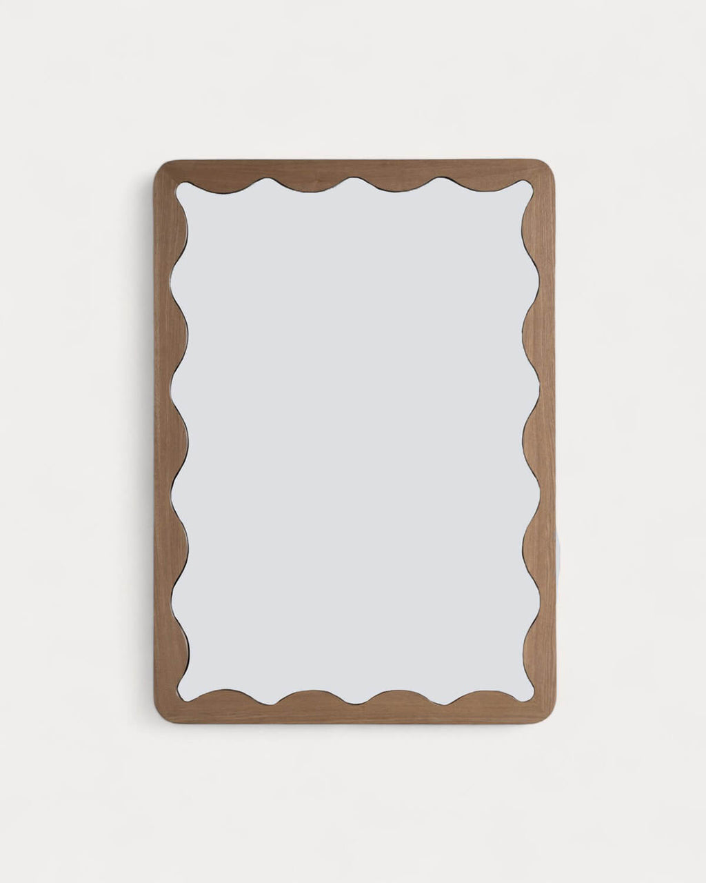 Rectangular wall mirror 106x76 cm in Arali wood