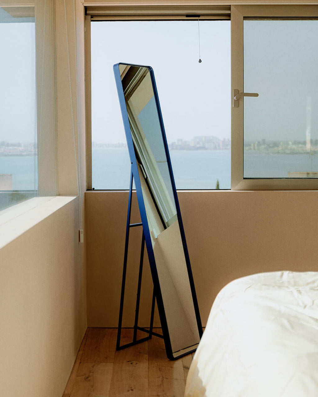Jumna rectangular metal standing mirror 170x36 cm