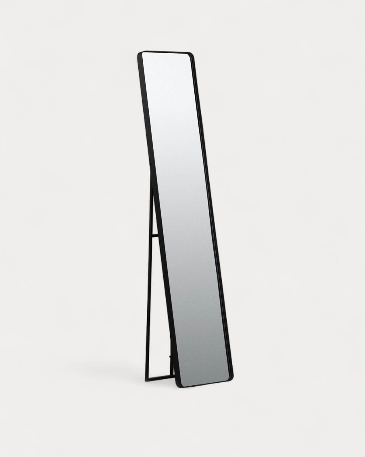 Jumna rectangular metal standing mirror 170x36 cm