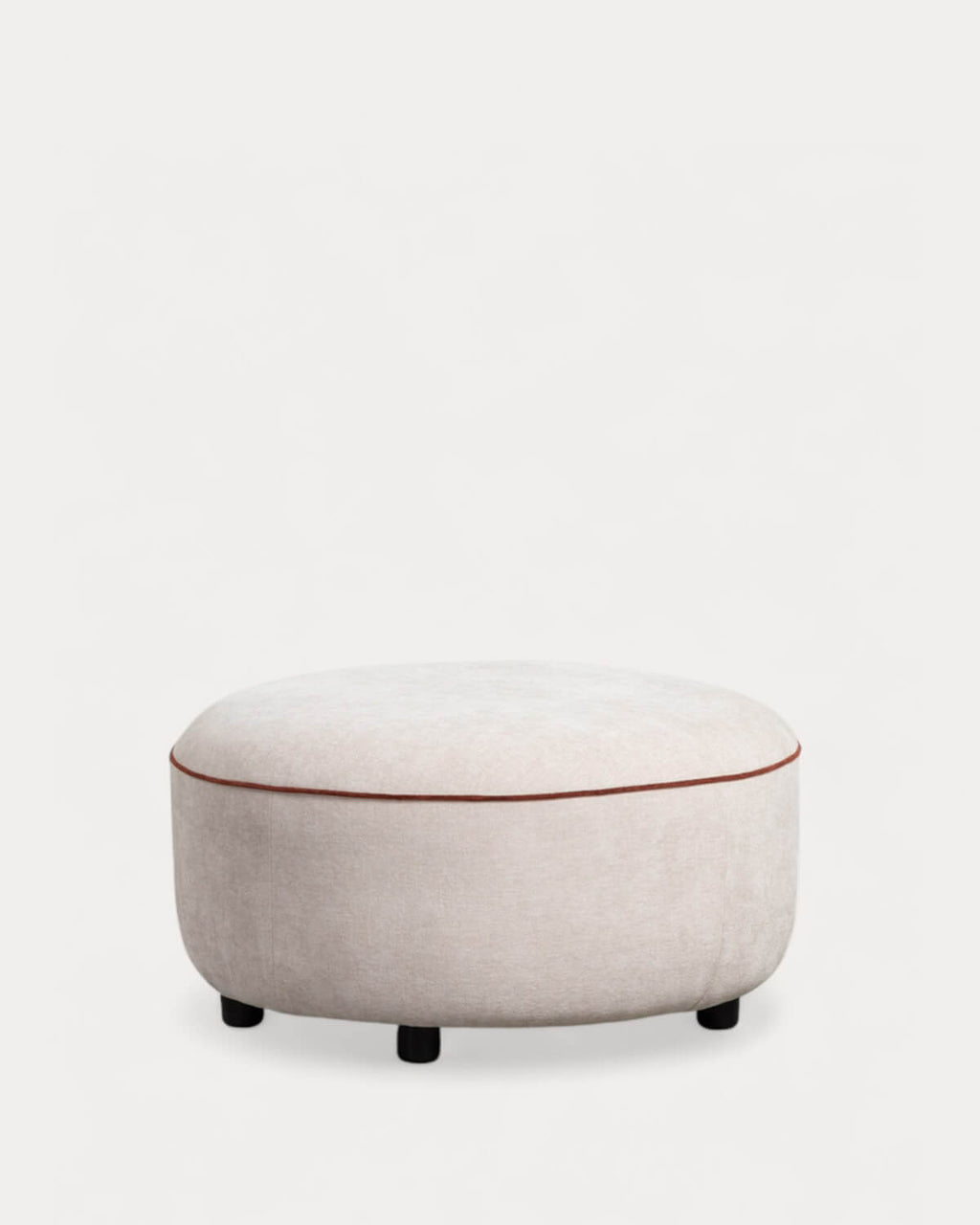 Round fabric pouf module for Ilham sofa