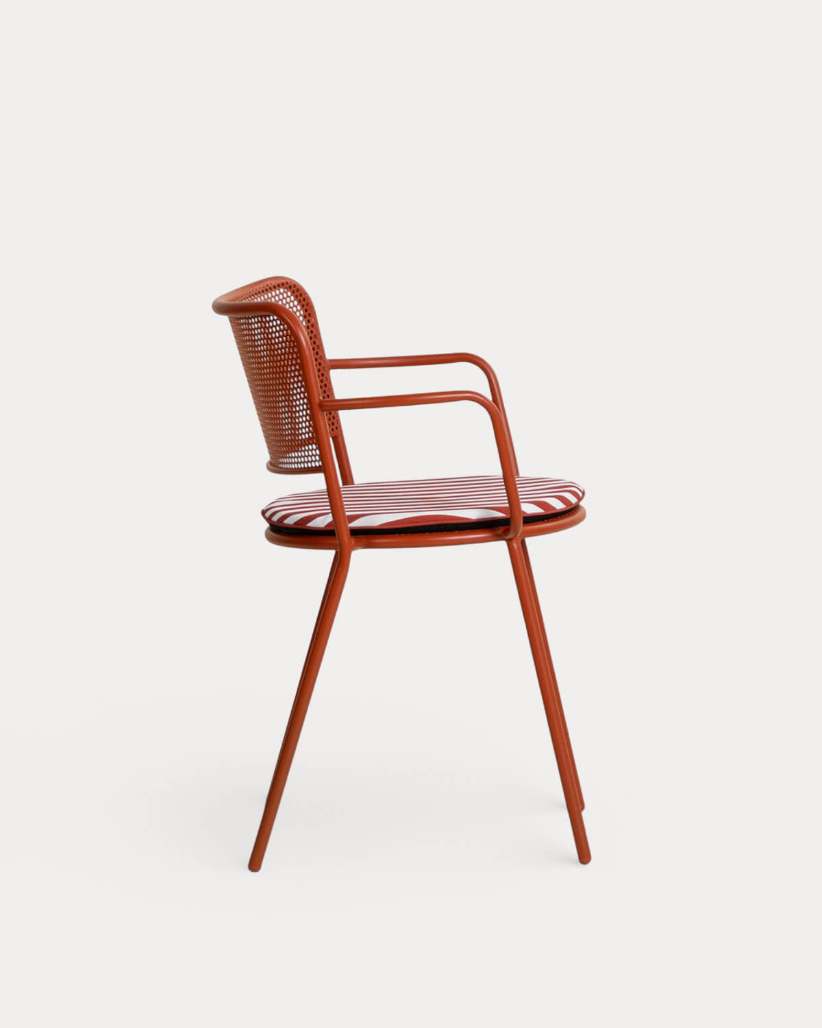 Pack 2 outdoor chairs with metal armrests Dorothea