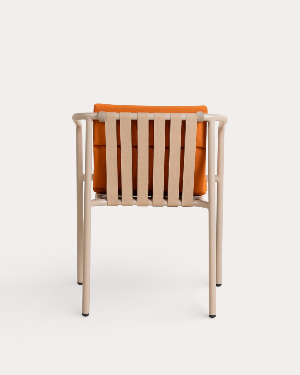 Pack 2 outdoor chairs with aluminum armrests and Vinke fabric