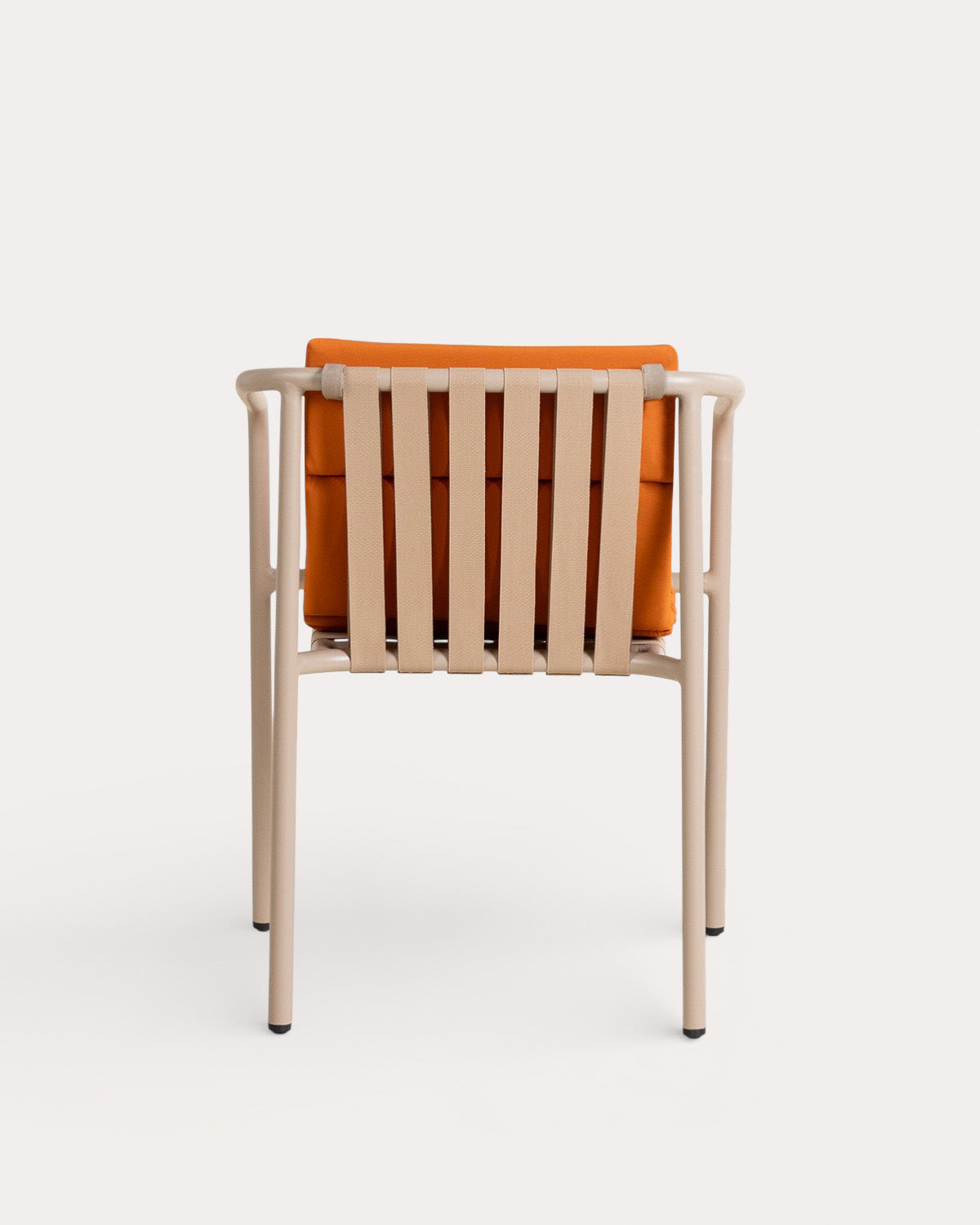 Pack 2 outdoor chairs with aluminum armrests and Vinke fabric