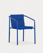 Pack 2 outdoor chairs with aluminum armrests and Vinke fabric