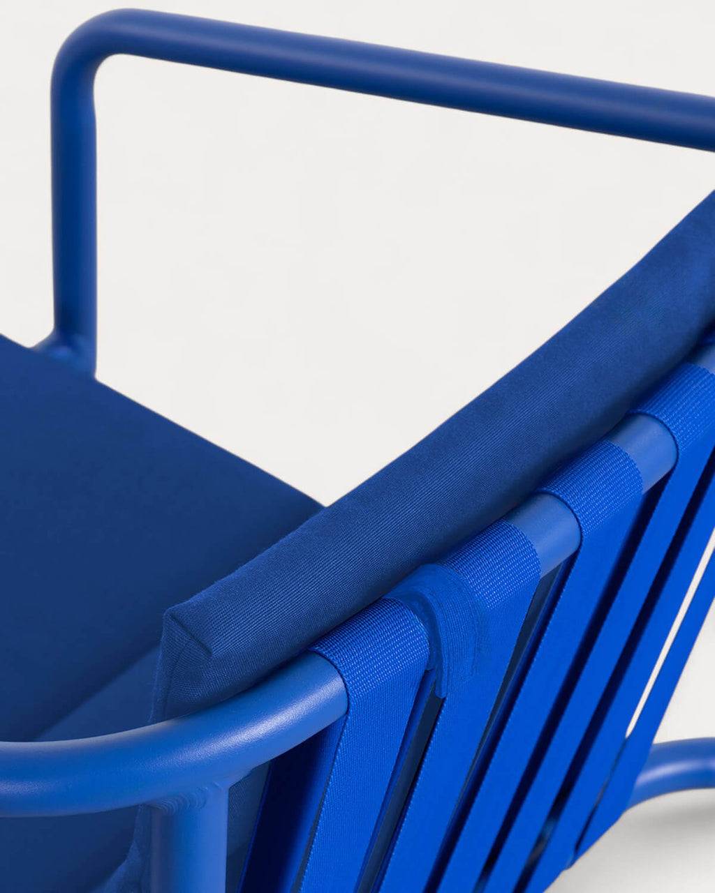 Pack 2 outdoor chairs with aluminum armrests and Vinke fabric
