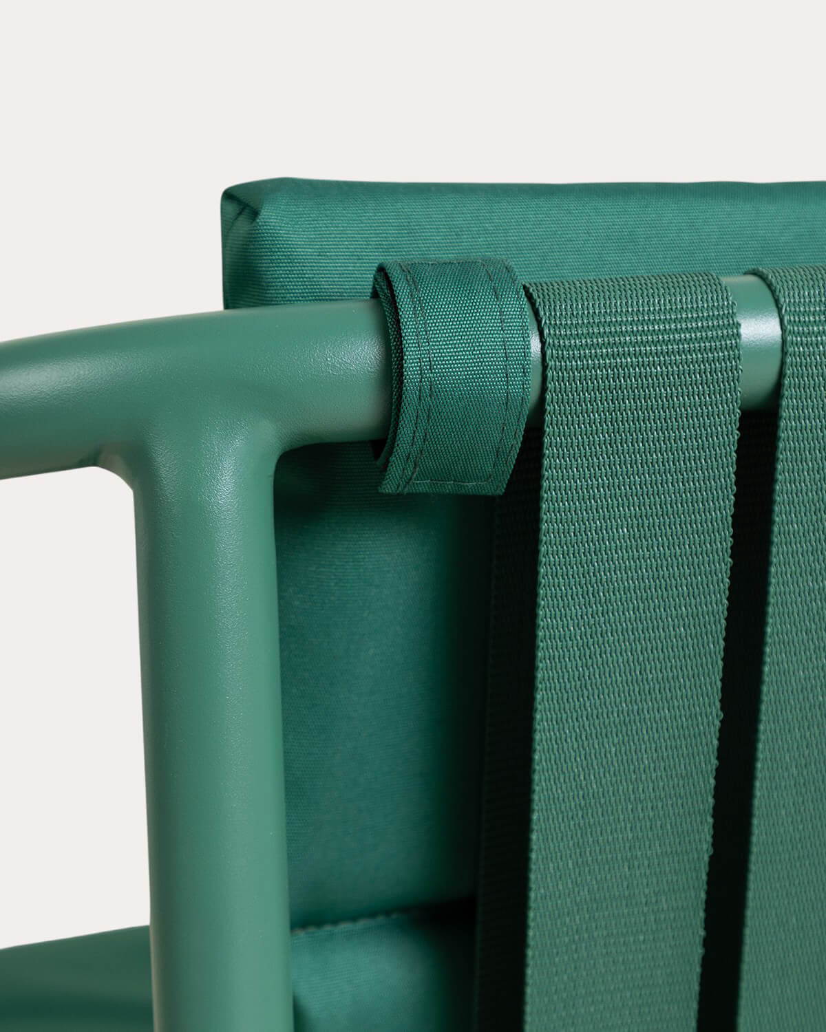 Pack 2 outdoor chairs with aluminum armrests and Vinke fabric