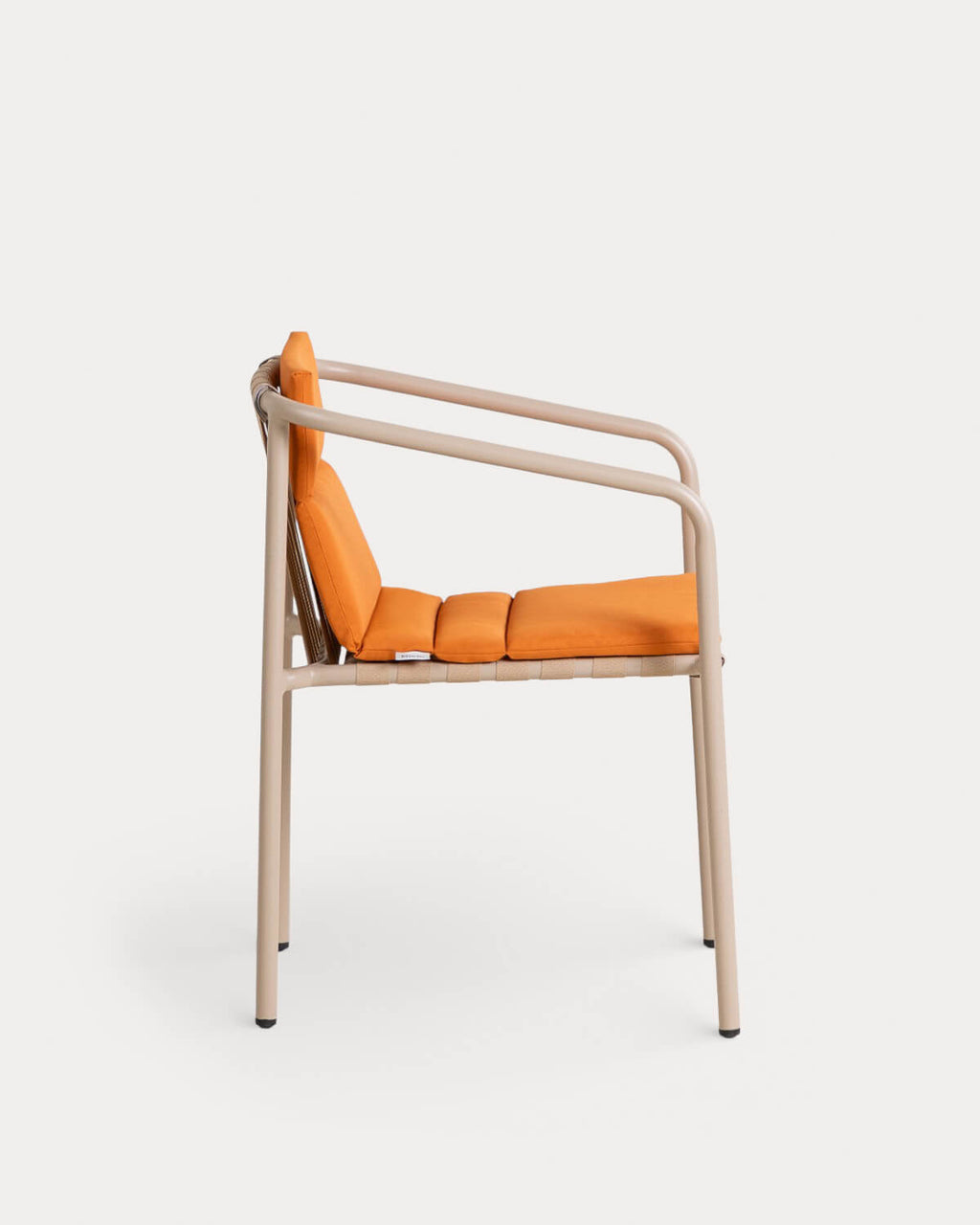 Pack 2 outdoor chairs with aluminum armrests and Vinke fabric