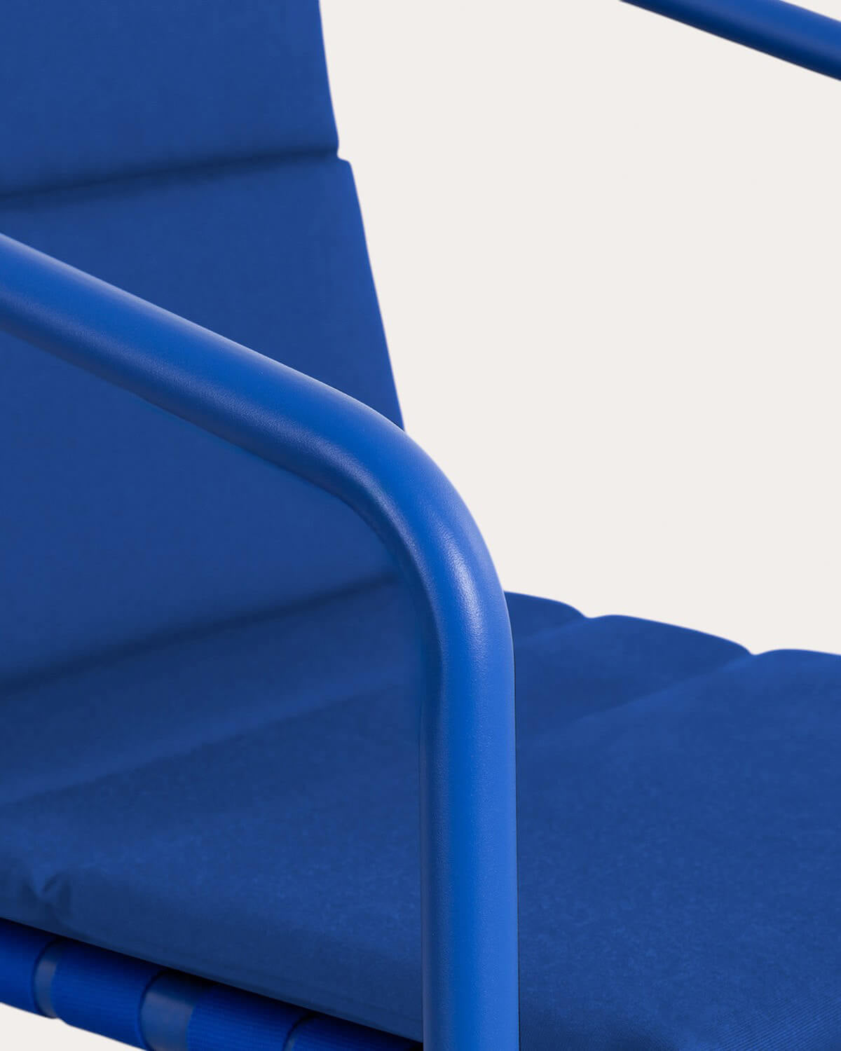 Pack 2 outdoor chairs with aluminum armrests and Vinke fabric