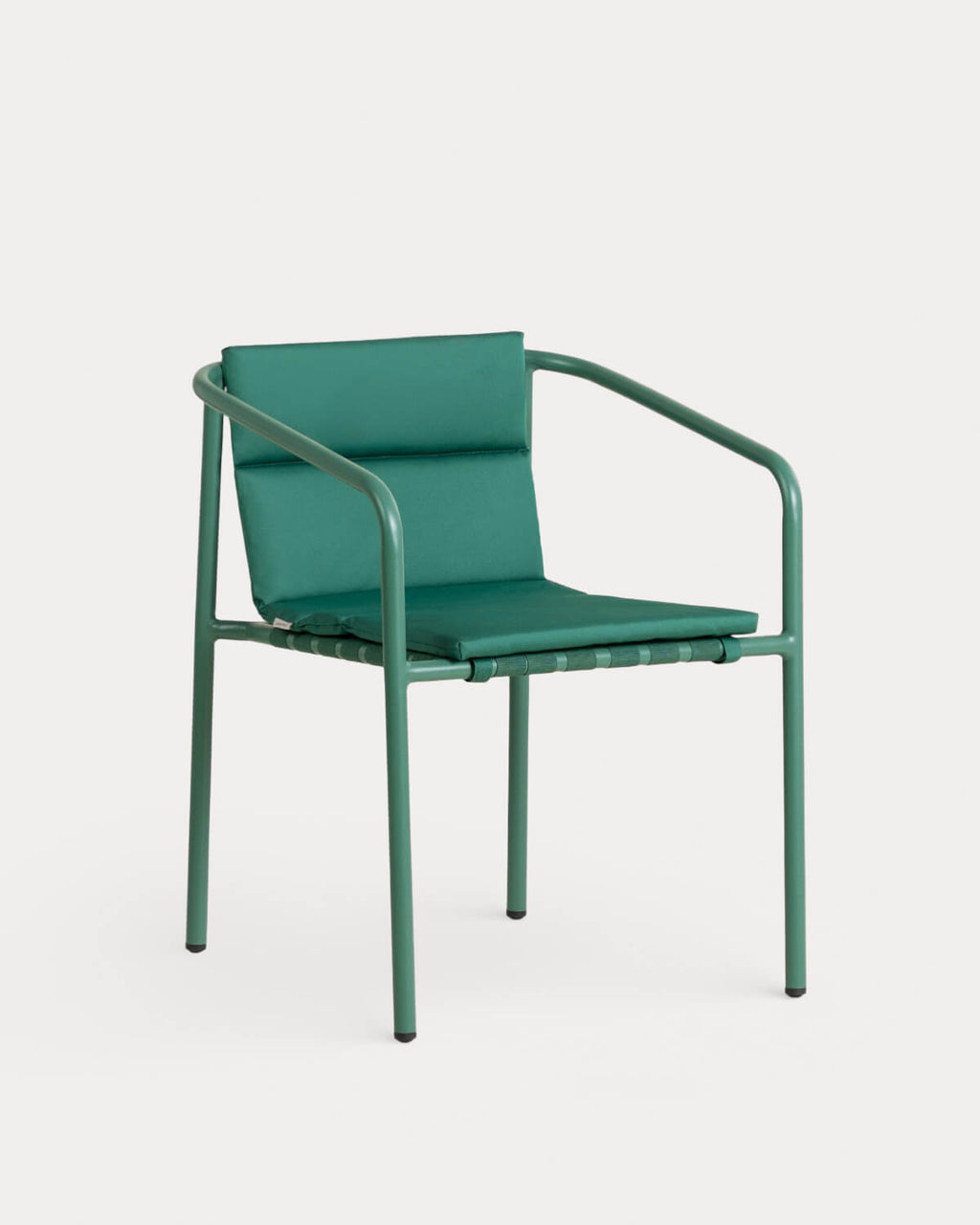 Pack 2 outdoor chairs with aluminum armrests and Vinke fabric