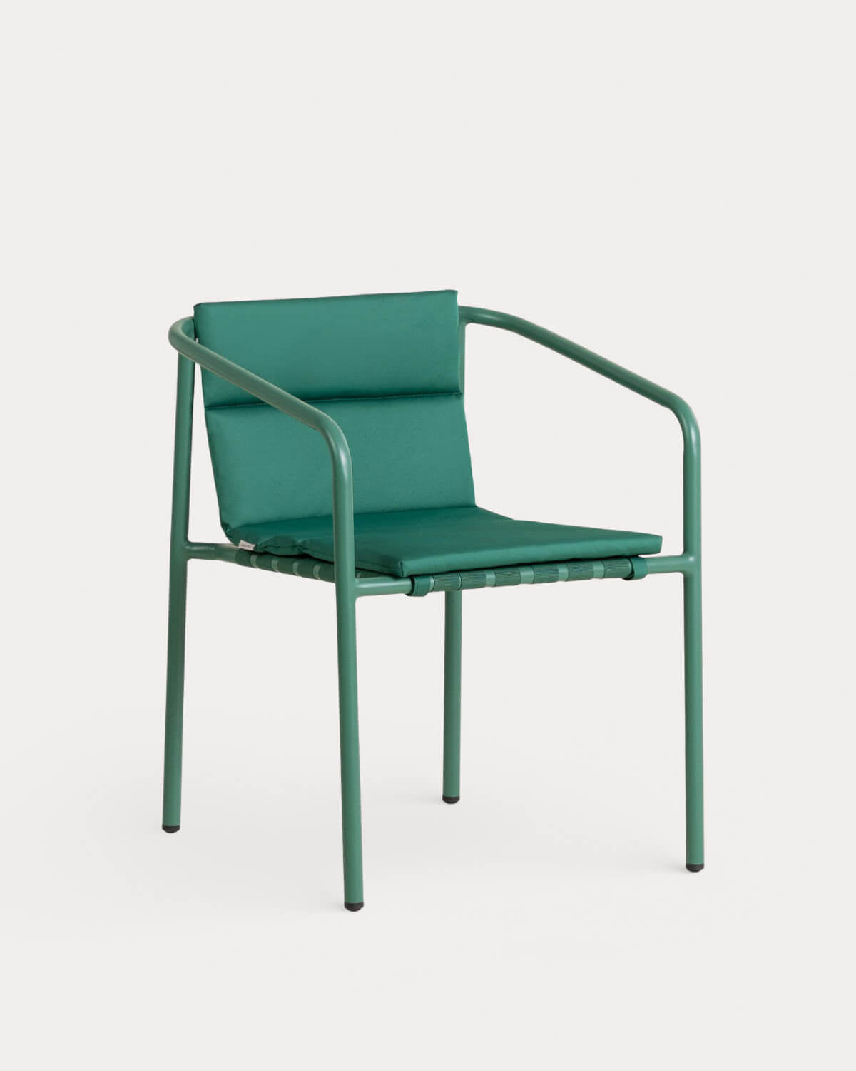 Pack 2 outdoor chairs with aluminum armrests and Vinke fabric