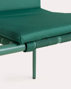 Pack 2 outdoor chairs with aluminum armrests and Vinke fabric