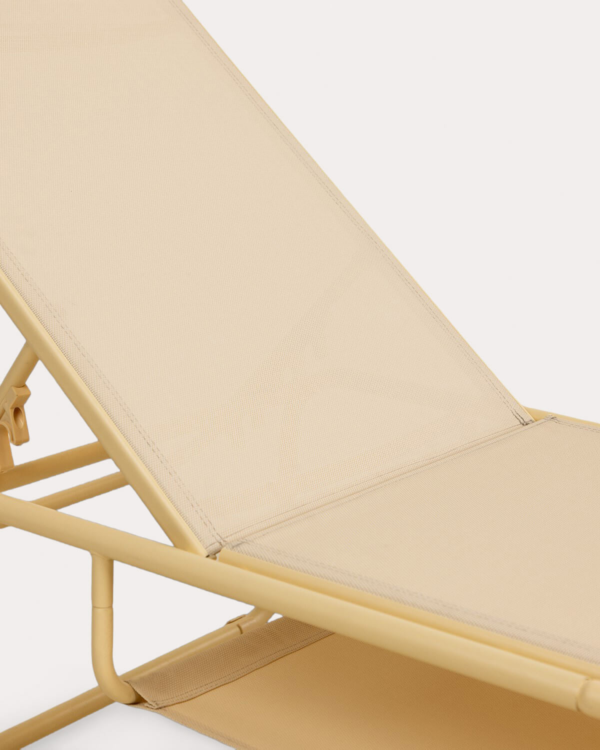Pack of 2 reclining sun loungers in metal and Ohiane fabric