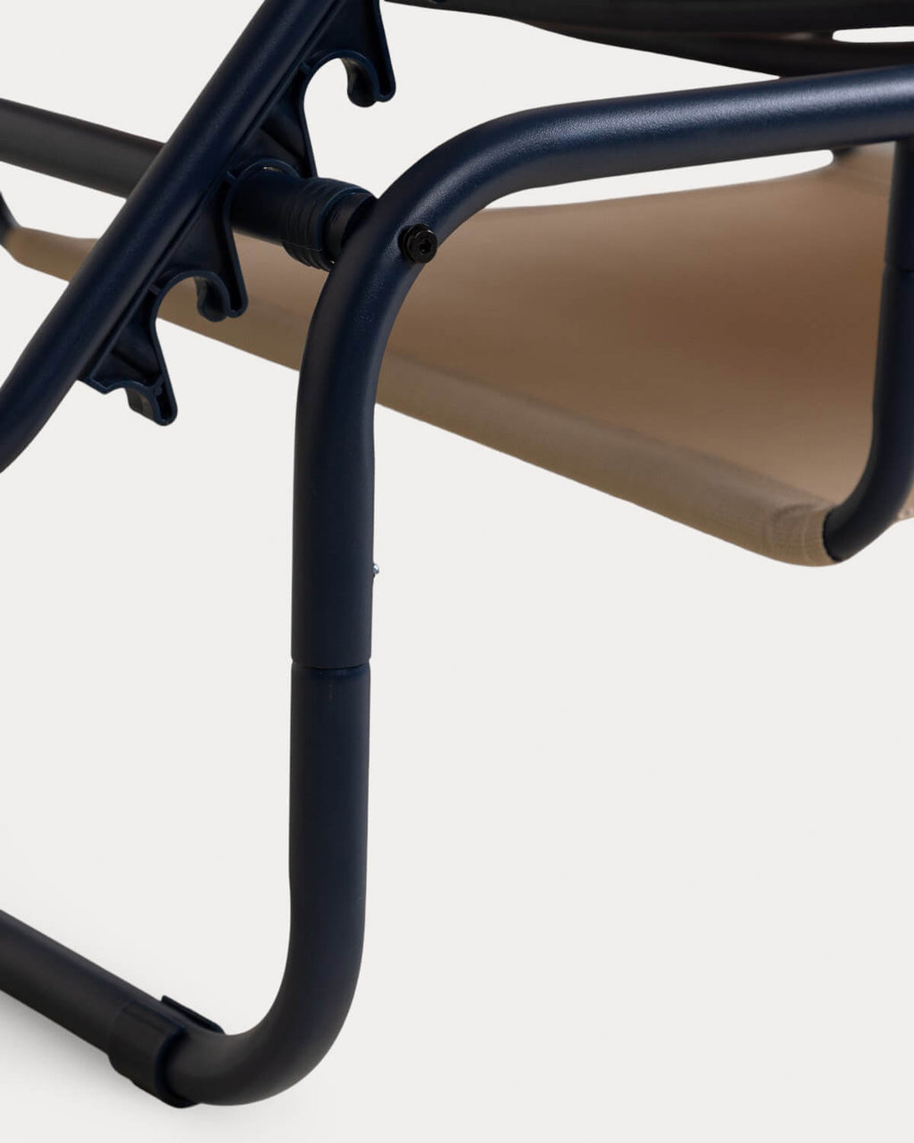 Pack of 2 reclining sun loungers in metal and Ohiane fabric