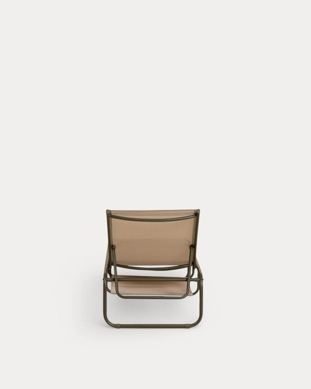 Pack of 2 reclining sun loungers in metal and Ohiane fabric
