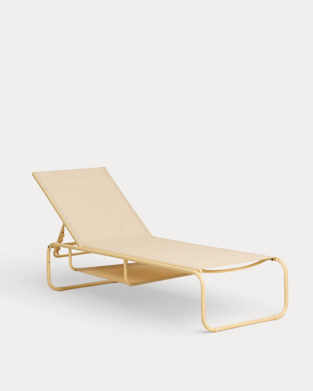 Pack of 2 reclining sun loungers in metal and Ohiane fabric