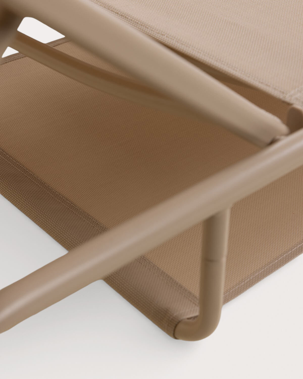 Pack of 2 reclining sun loungers in metal and Ohiane fabric