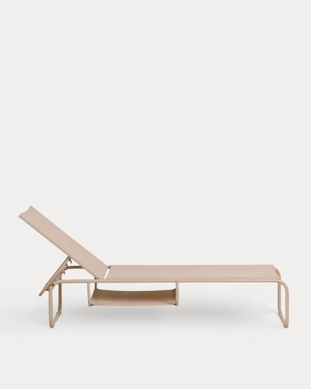 Pack of 2 reclining sun loungers in metal and Ohiane fabric