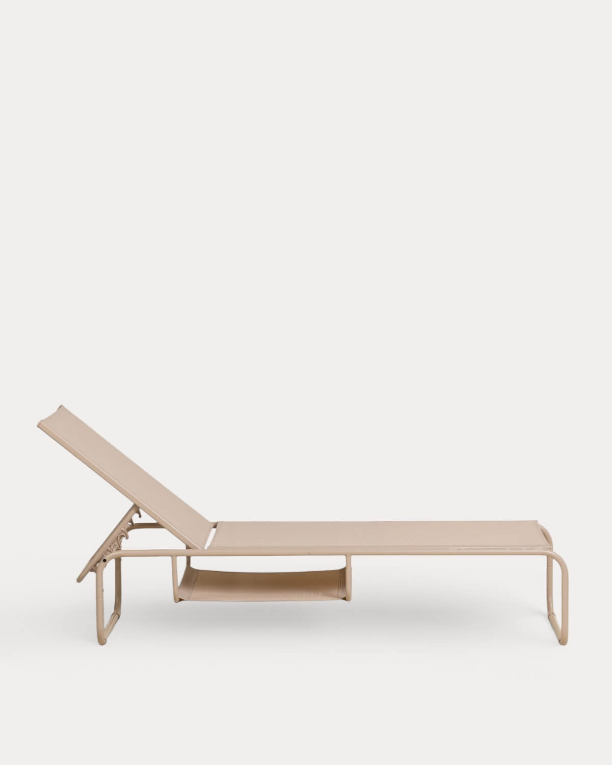Pack of 2 reclining sun loungers in metal and Ohiane fabric