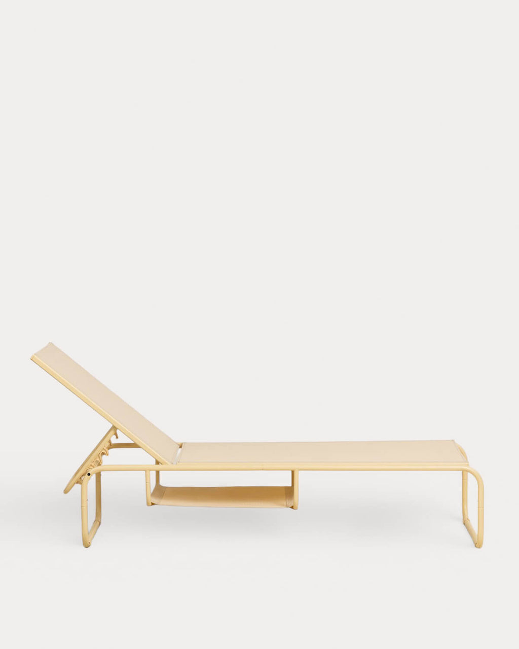 Pack of 2 reclining sun loungers in metal and Ohiane fabric