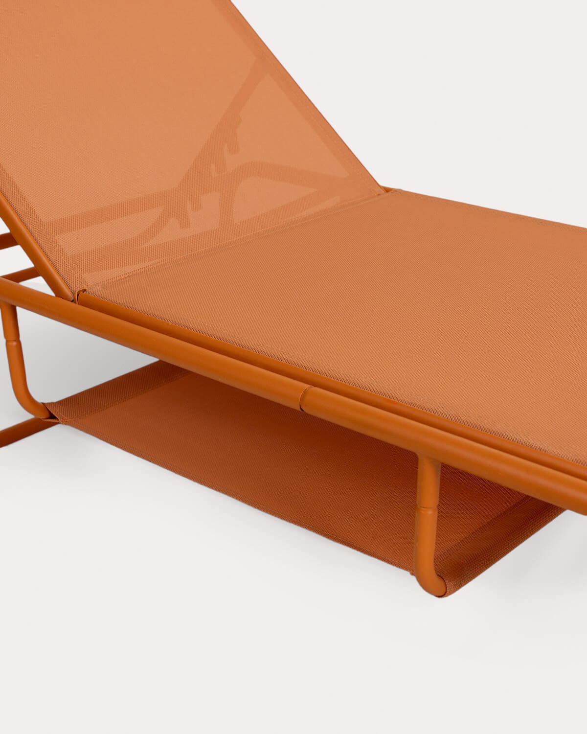 Pack of 2 reclining sun loungers in metal and Ohiane fabric