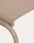 Pack of 2 reclining sun loungers in metal and Ohiane fabric