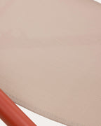 Pack 2 reclining deck chairs in metal and Ohiane fabric