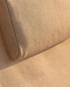 Pack 2 reclining deck chairs in metal and Ohiane fabric