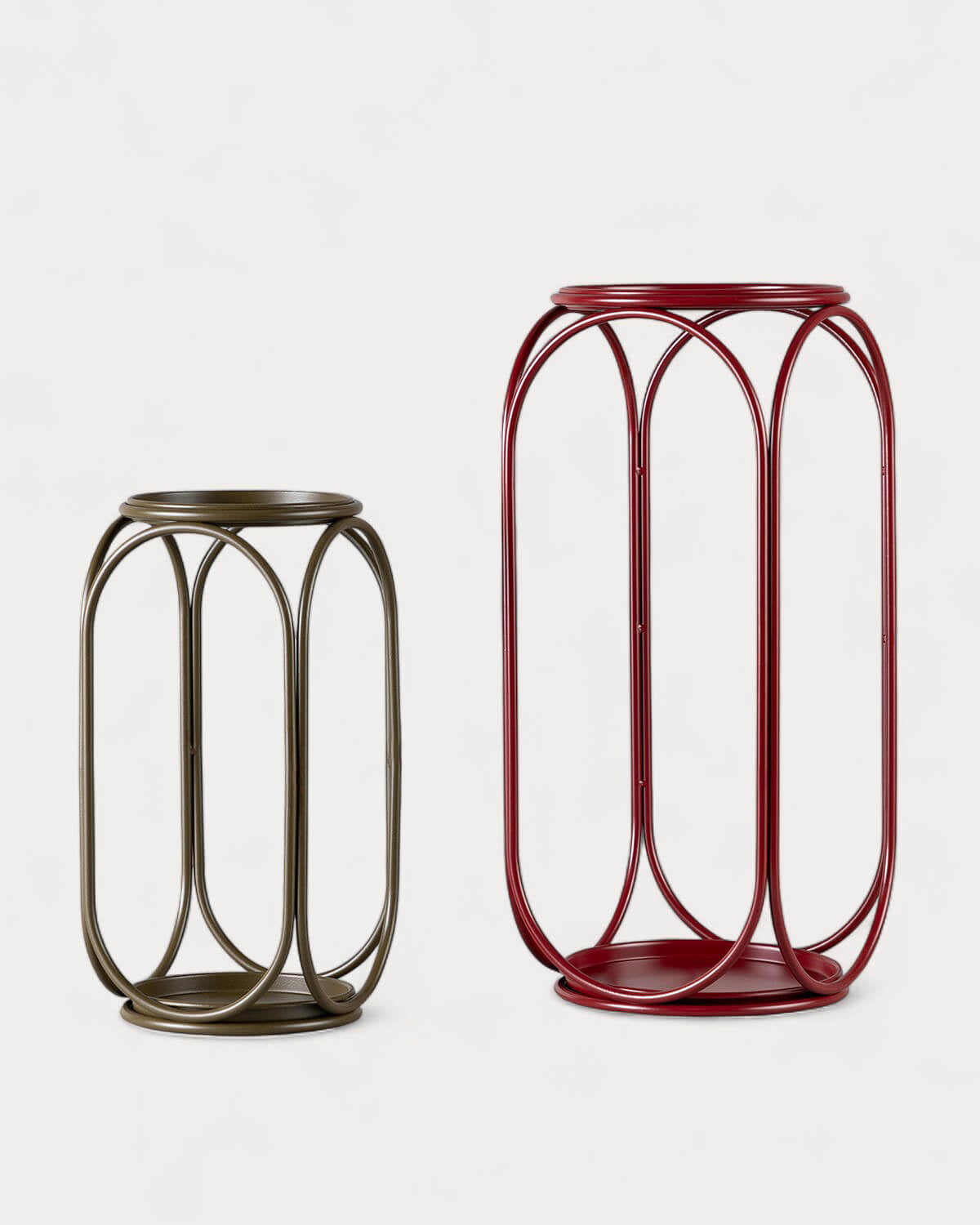 Set of 2 Hans Metal Plant Stands