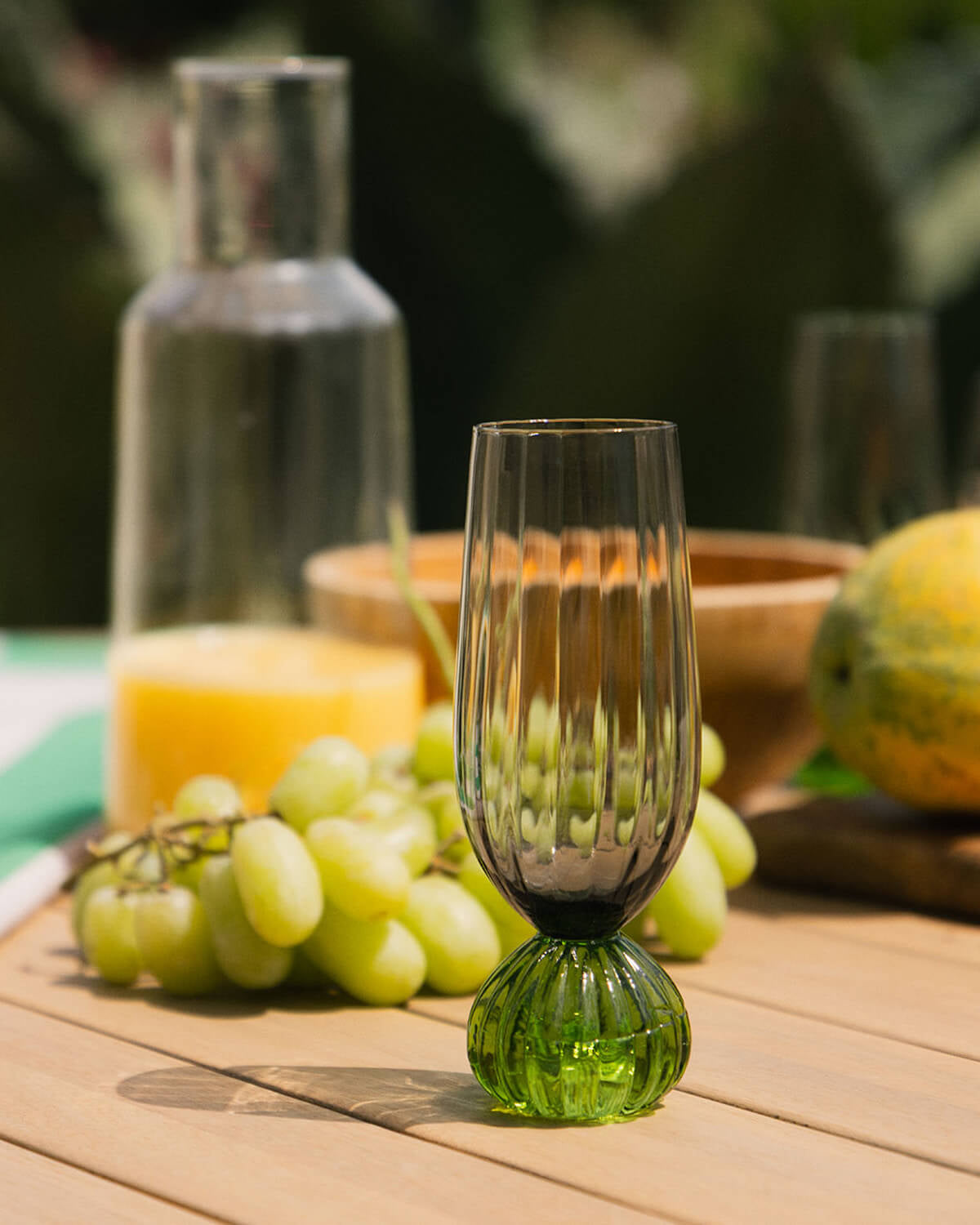 Set of 4 Miah Glass Champagne Flutes