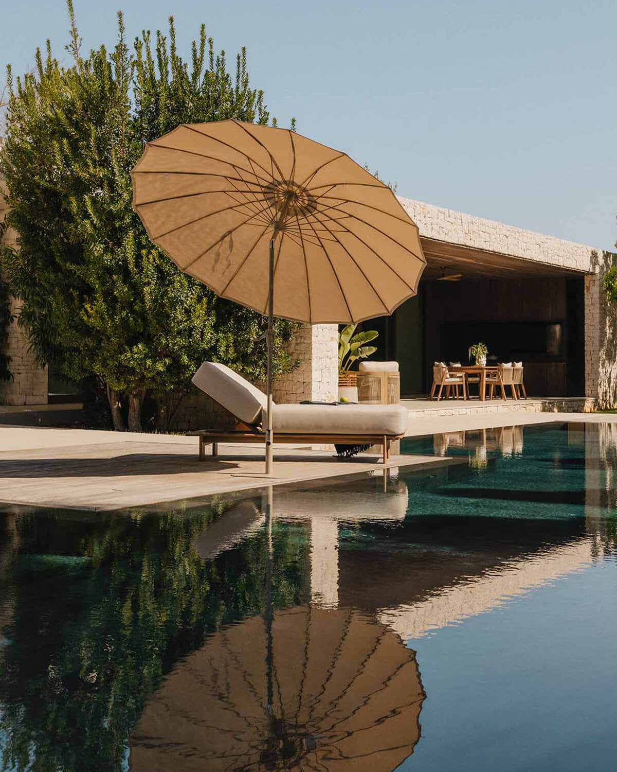 Pack of Somer garden and terrace parasols Ø250 cm with metal base