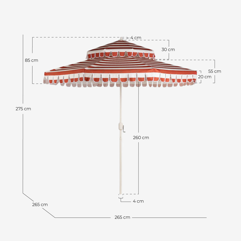 Garden and terrace parasol Ø265 cm Hisado