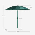 Garden and terrace parasol Ø250 cm Somer