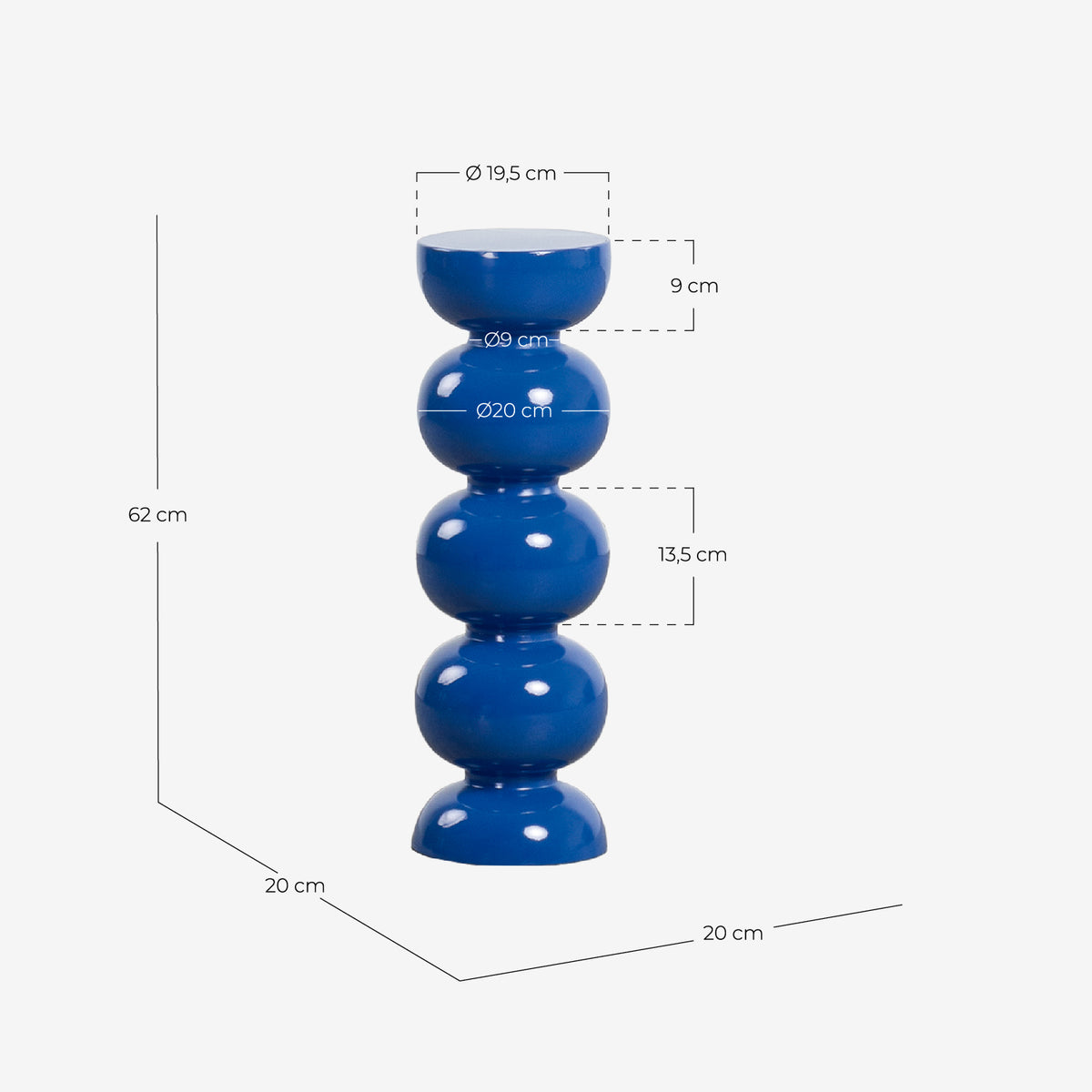 Yosef metal pedestal Ø20 cm