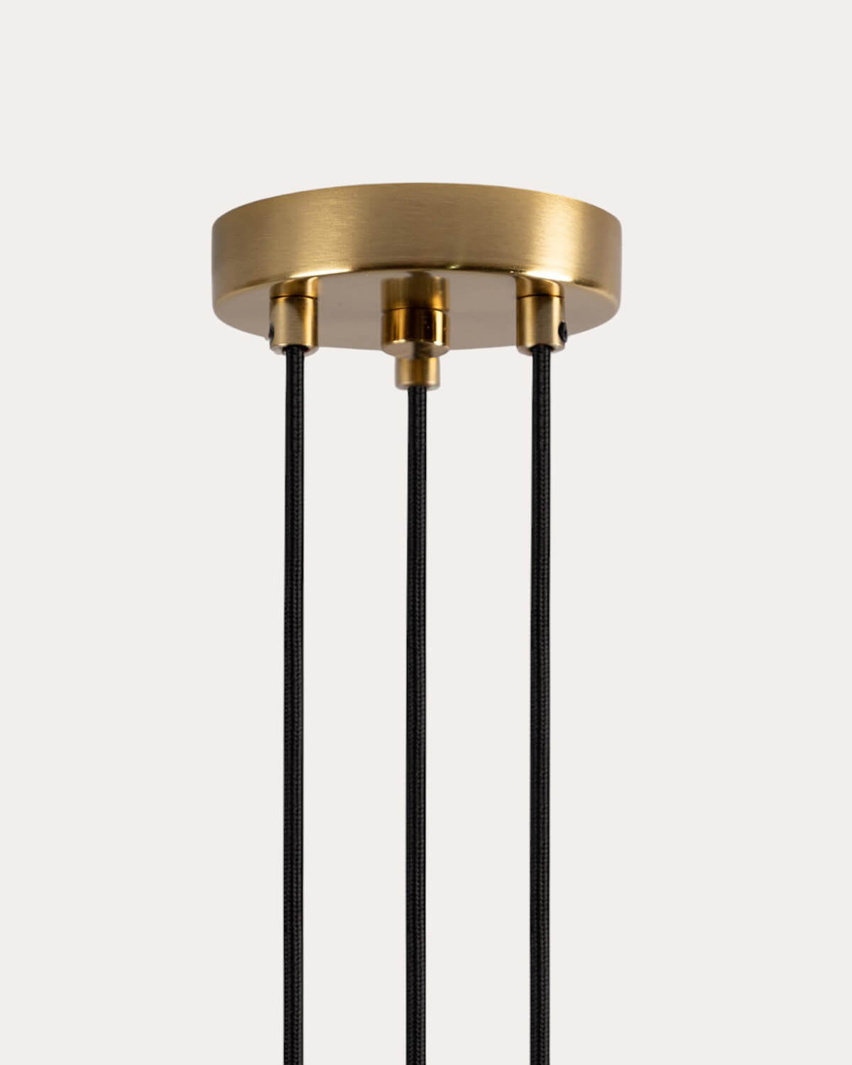 Metal pendant light with 3 light points with Valenes marble