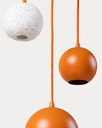 Deivis metal and terrazzo pendant light