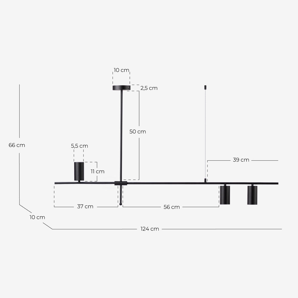 Tenar metal pendant light