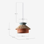 Neila Delt raffia pendant light