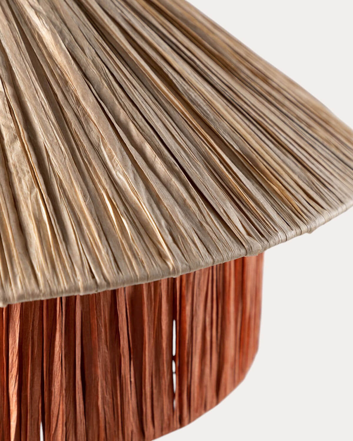 Neila Delt raffia pendant light