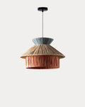 Neila Delt raffia pendant light