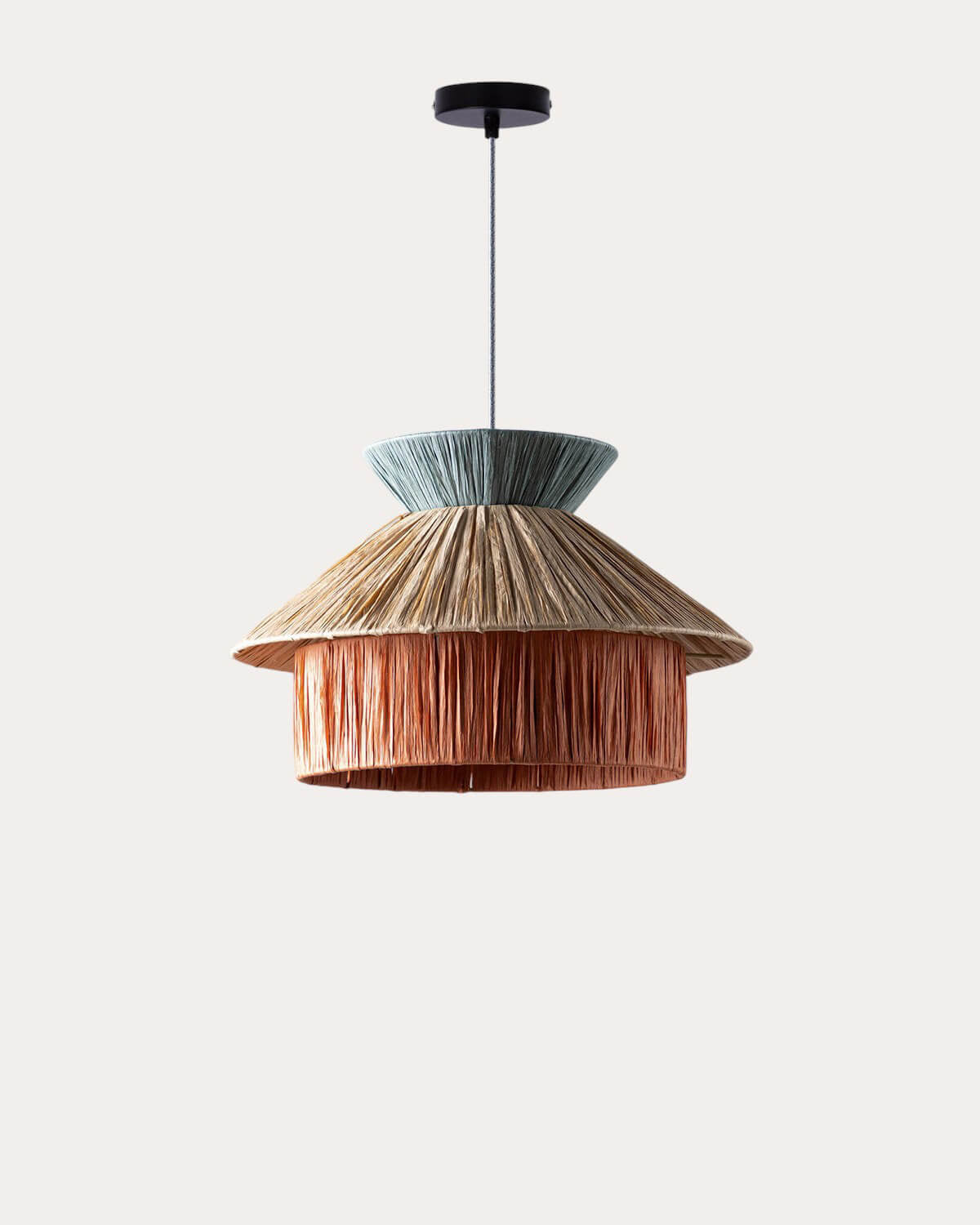 Neila Delt raffia pendant light