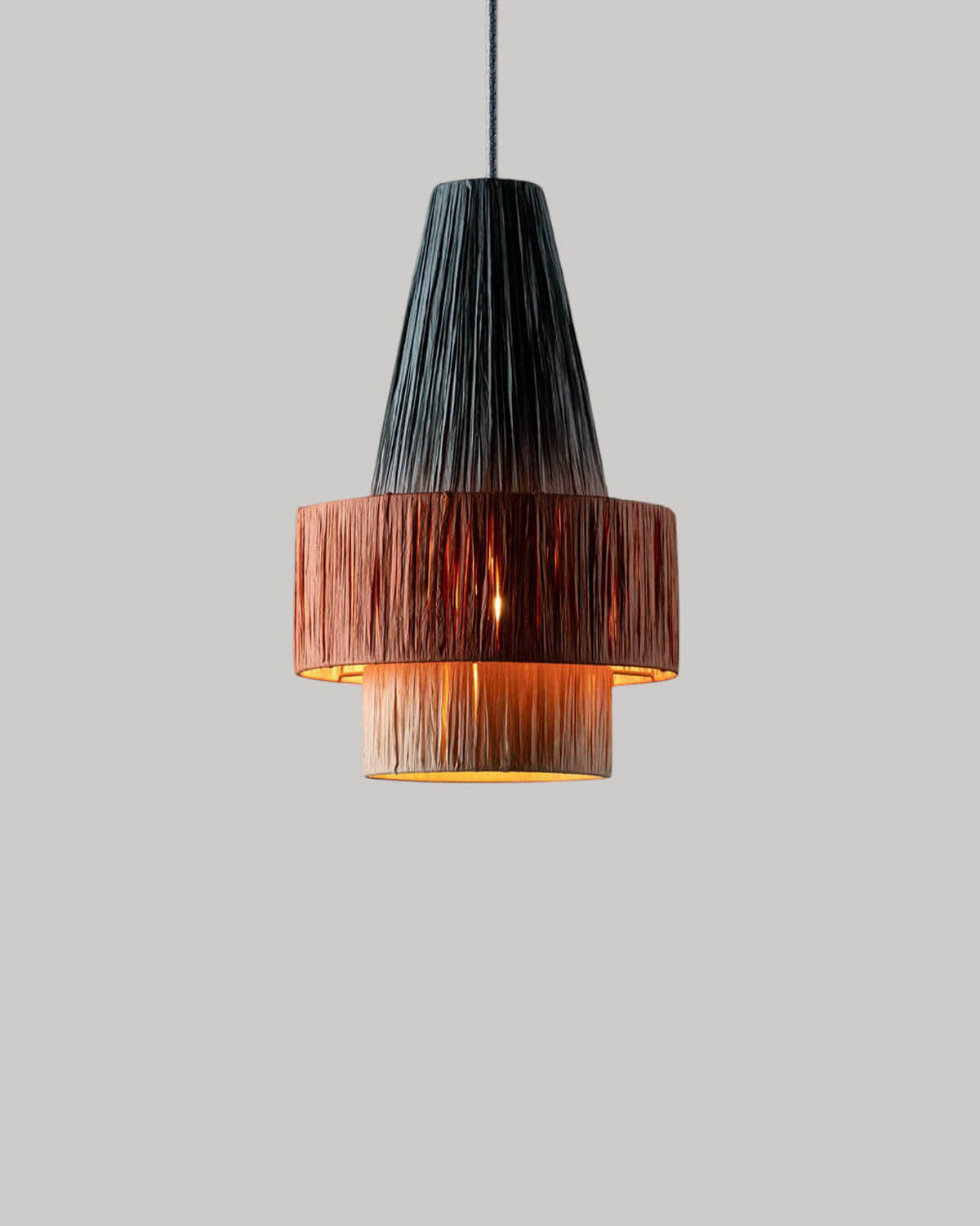 Neila raffia pendant light