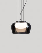 LED pendant light Ø38 cm in Lahti glass