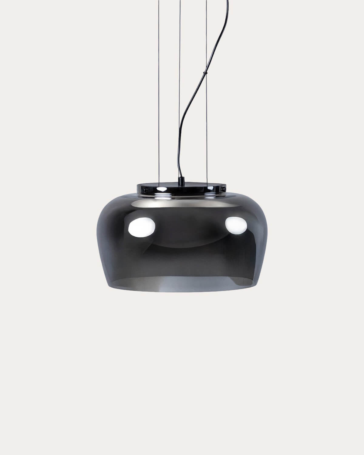 LED pendant light Ø38 cm in Lahti glass