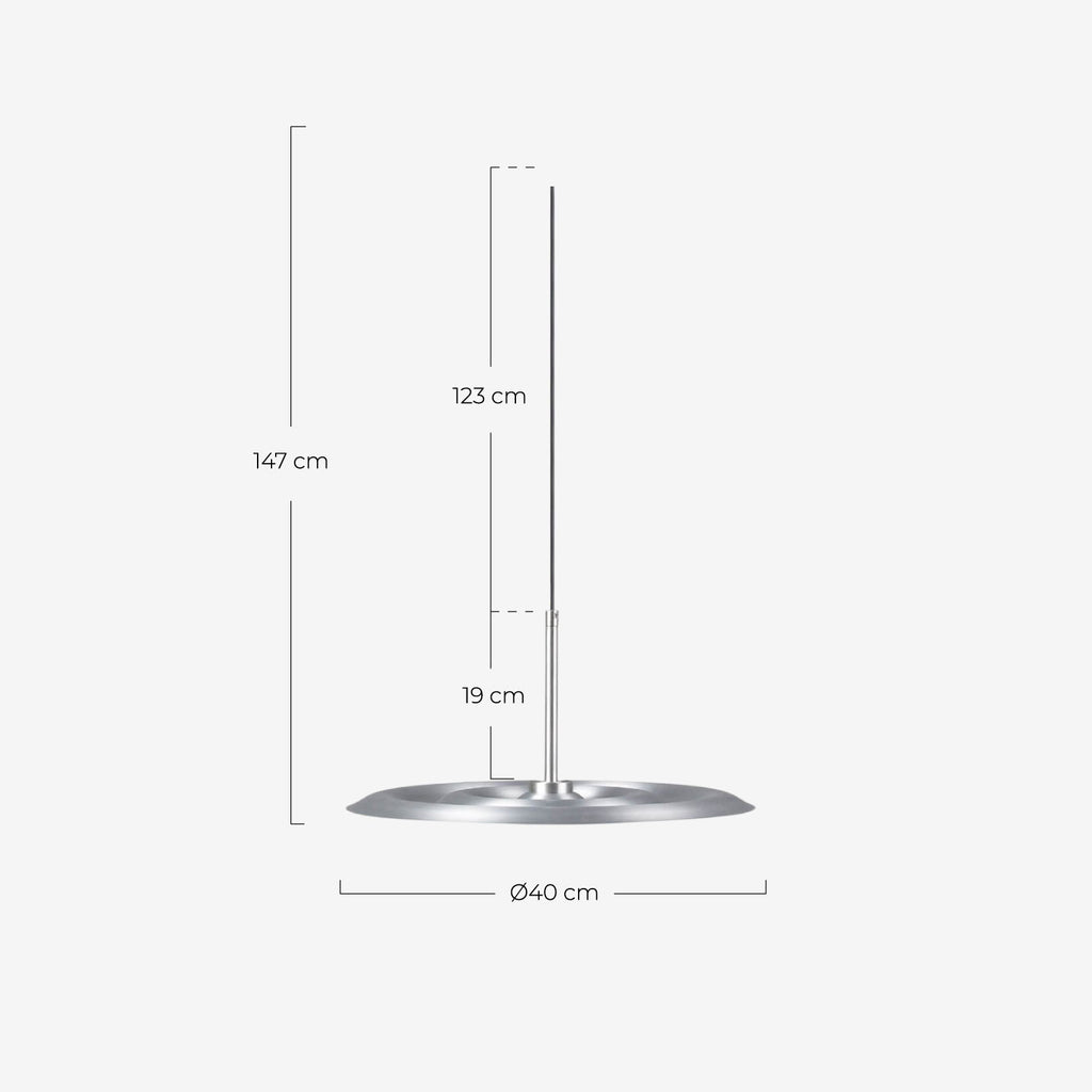LED pendant light Ø40 cm in metal Aulis