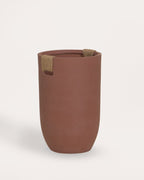 Fitonia high round cement plant pot